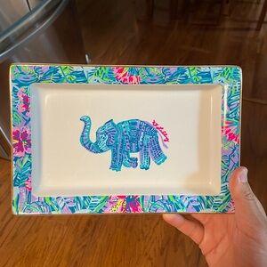 Lilly Pulitzer elephant Ceramic trinket tray